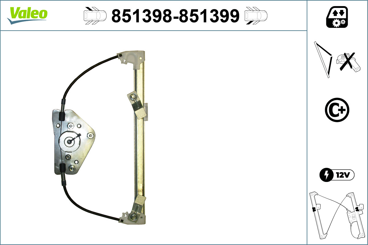 Alzacristallo VALEO 851399